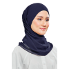 Kalsom Light Chiffon Scarf in Navy Blue
